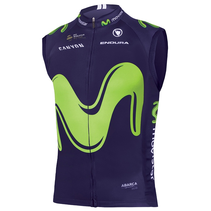 Gilet antivento Movistar 2017 nero